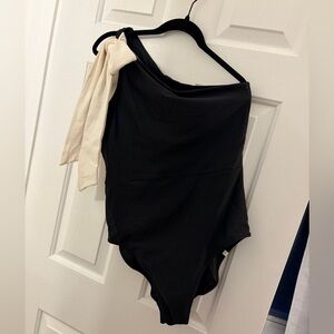 Summersalt Black Swimsuit with Cream Accent